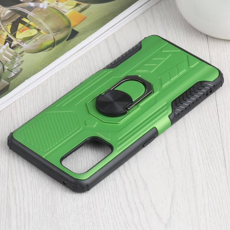 10 PCS Shield Armor PC+TPU Protective Case with 360 Degree Rotation Ring Holder For OPPO Realme 7 Pro