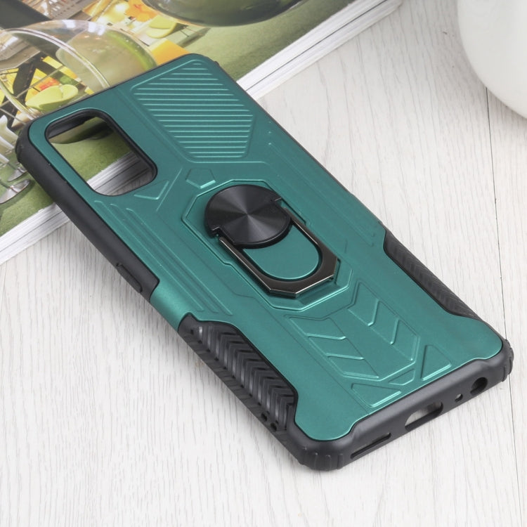 10 PCS Shield Armor PC+TPU Protective Case with 360 Degree Rotation Ring Holder For OPPO Realme 7 Pro