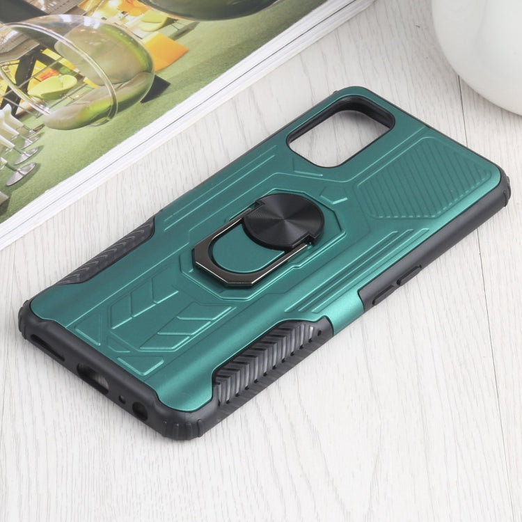10 PCS Shield Armor PC+TPU Protective Case with 360 Degree Rotation Ring Holder For OPPO Realme 7 Pro