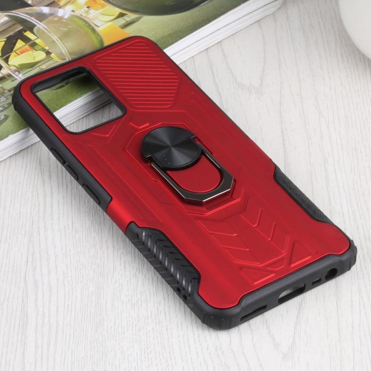 10 PCS Shield Armor PC+TPU Protective Case with 360 Degree Rotation Ring Holder For OPPO Realme 8 / 8 Pro