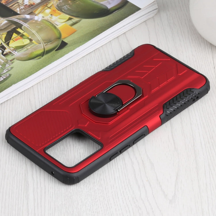 10 PCS Shield Armor PC+TPU Protective Case with 360 Degree Rotation Ring Holder For OPPO Realme 8 / 8 Pro