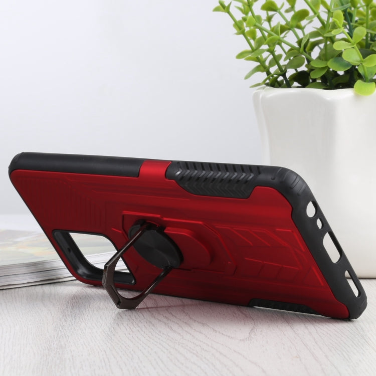 10 PCS Shield Armor PC+TPU Protective Case with 360 Degree Rotation Ring Holder For OPPO Realme 8 / 8 Pro