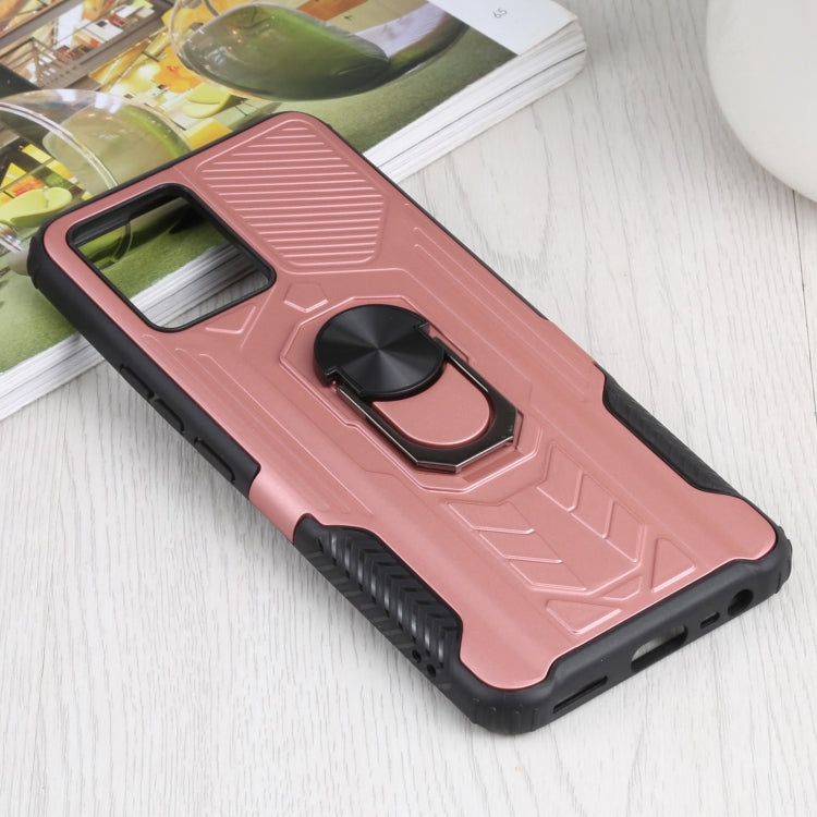 10 PCS Shield Armor PC+TPU Protective Case with 360 Degree Rotation Ring Holder For OPPO Realme 8 / 8 Pro