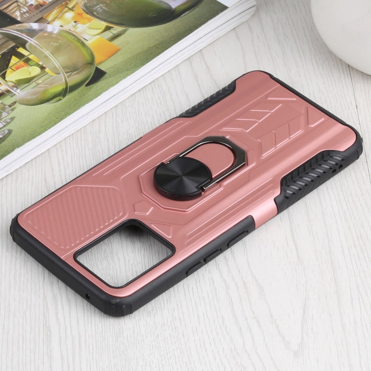 10 PCS Shield Armor PC+TPU Protective Case with 360 Degree Rotation Ring Holder For OPPO Realme 8 / 8 Pro