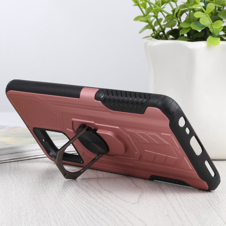 10 PCS Shield Armor PC+TPU Protective Case with 360 Degree Rotation Ring Holder For OPPO Realme 8 / 8 Pro