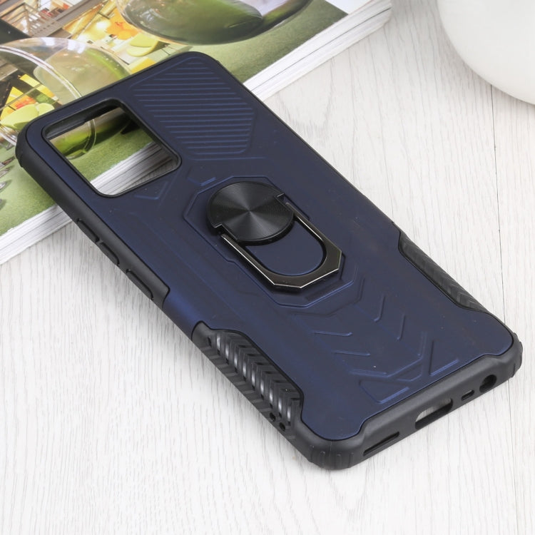 10 PCS Shield Armor PC+TPU Protective Case with 360 Degree Rotation Ring Holder For OPPO Realme 8 / 8 Pro