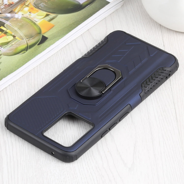 10 PCS Shield Armor PC+TPU Protective Case with 360 Degree Rotation Ring Holder For OPPO Realme 8 / 8 Pro