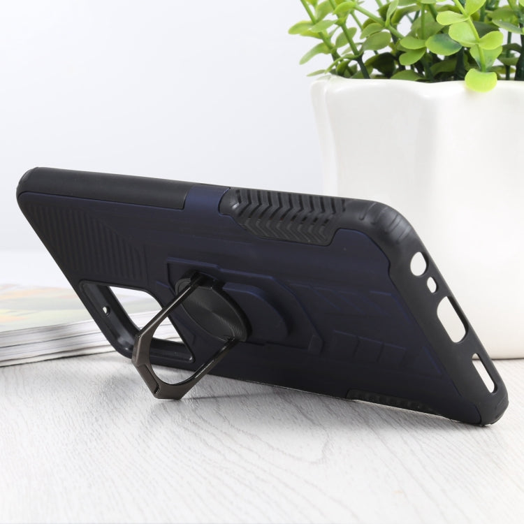 10 PCS Shield Armor PC+TPU Protective Case with 360 Degree Rotation Ring Holder For OPPO Realme 8 / 8 Pro