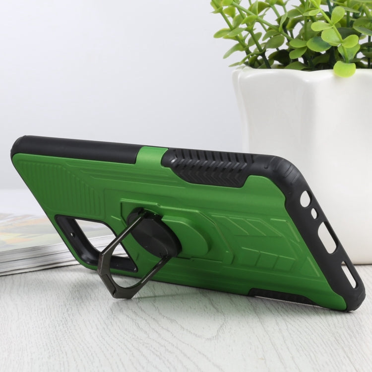 10 PCS Shield Armor PC+TPU Protective Case with 360 Degree Rotation Ring Holder For OPPO Realme 8 / 8 Pro