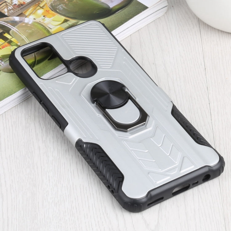 10 PCS Shield Armor PC+TPU Protective Case with 360 Degree Rotation Ring Holder For OPPO Realme C17