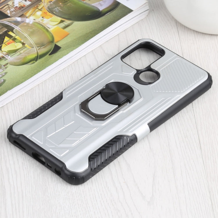 10 PCS Shield Armor PC+TPU Protective Case with 360 Degree Rotation Ring Holder For OPPO Realme C17