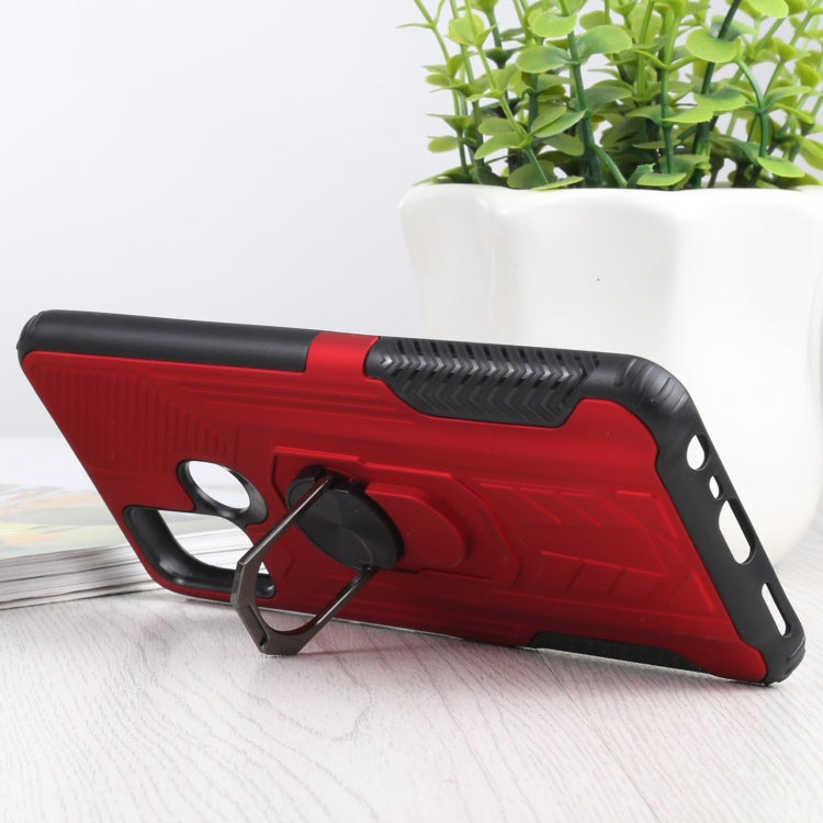 10 PCS Shield Armor PC+TPU Protective Case with 360 Degree Rotation Ring Holder For OPPO Realme C17