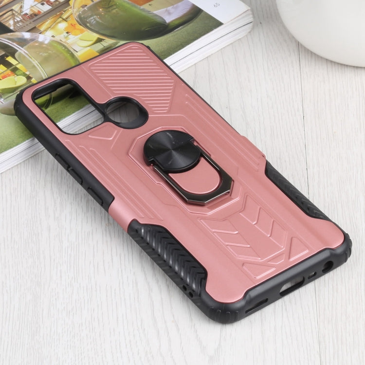 10 PCS Shield Armor PC+TPU Protective Case with 360 Degree Rotation Ring Holder For OPPO Realme C17