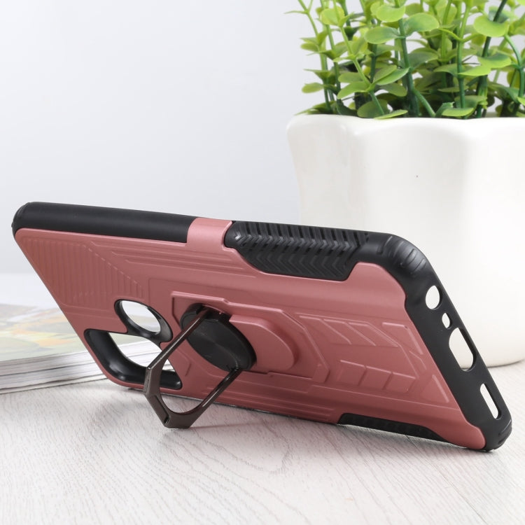 10 PCS Shield Armor PC+TPU Protective Case with 360 Degree Rotation Ring Holder For OPPO Realme C17