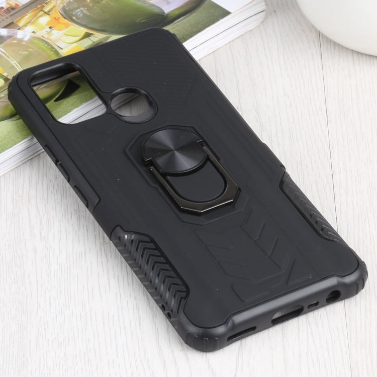 10 PCS Shield Armor PC+TPU Protective Case with 360 Degree Rotation Ring Holder For OPPO Realme C17