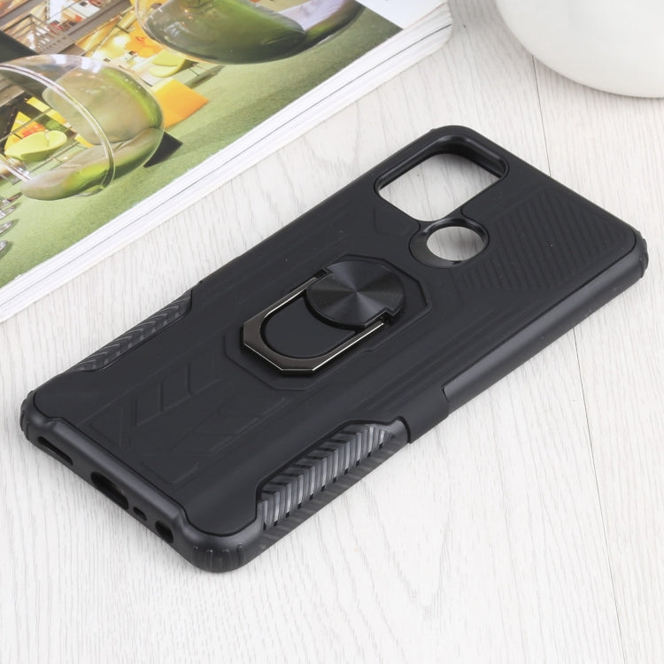 10 PCS Shield Armor PC+TPU Protective Case with 360 Degree Rotation Ring Holder For OPPO Realme C17