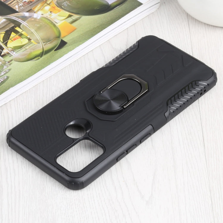 10 PCS Shield Armor PC+TPU Protective Case with 360 Degree Rotation Ring Holder For OPPO Realme C17