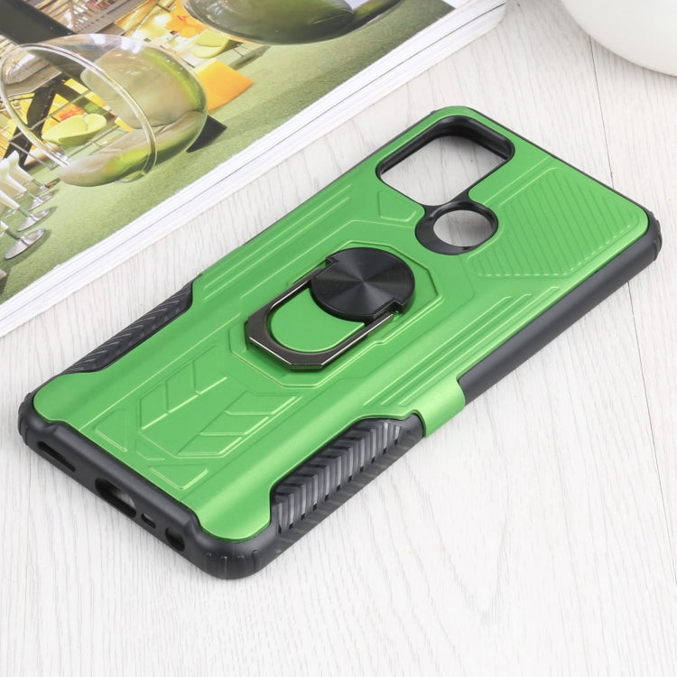 10 PCS Shield Armor PC+TPU Protective Case with 360 Degree Rotation Ring Holder For OPPO Realme C17