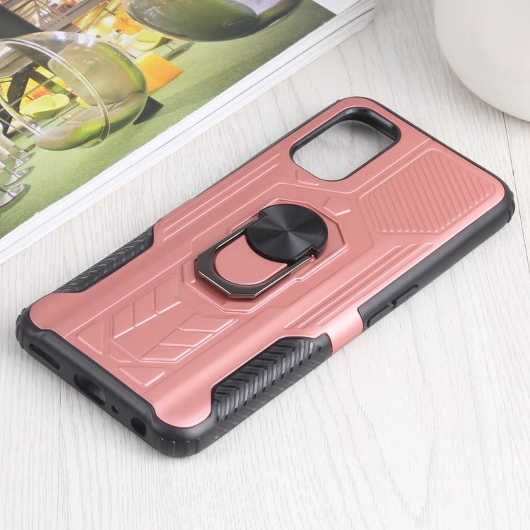 10 PCS Shield Armor PC+TPU Protective Case with 360 Degree Rotation Ring Holder For OPPO Realme Q2 / Realme V5