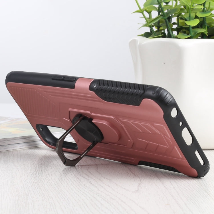 10 PCS Shield Armor PC+TPU Protective Case with 360 Degree Rotation Ring Holder For OPPO Realme Q2 / Realme V5