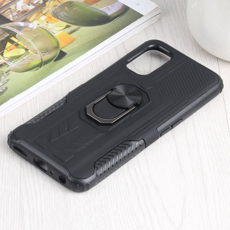 10 PCS Shield Armor PC+TPU Protective Case with 360 Degree Rotation Ring Holder For OPPO Realme Q2 / Realme V5