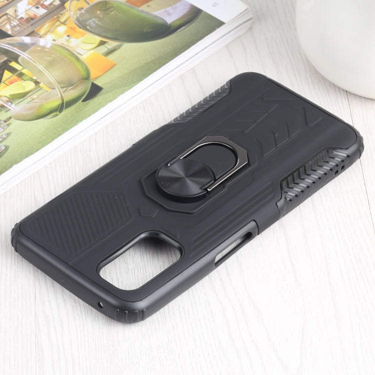 10 PCS Shield Armor PC+TPU Protective Case with 360 Degree Rotation Ring Holder For OPPO Realme Q2 / Realme V5