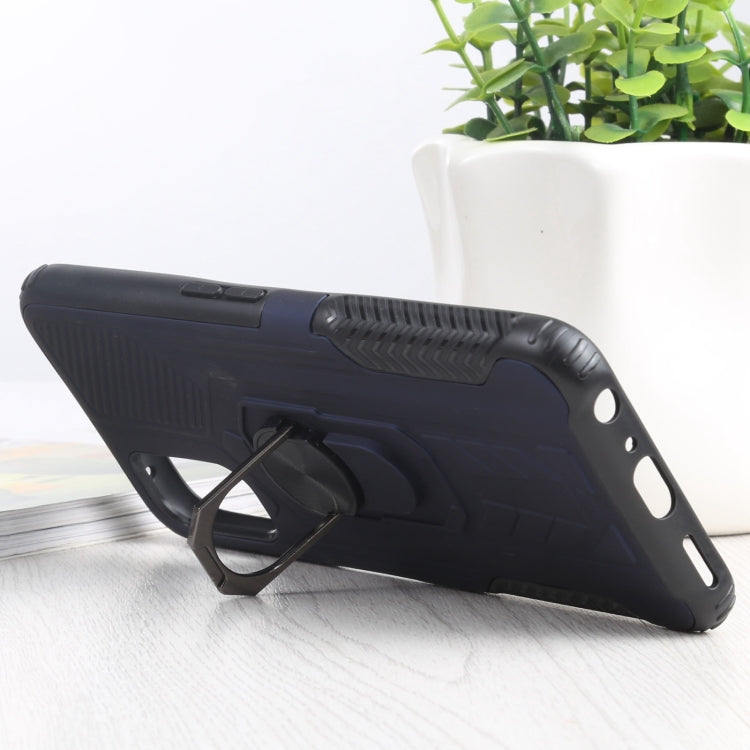 10 PCS Shield Armor PC+TPU Protective Case with 360 Degree Rotation Ring Holder For OPPO Realme Q2 / Realme V5