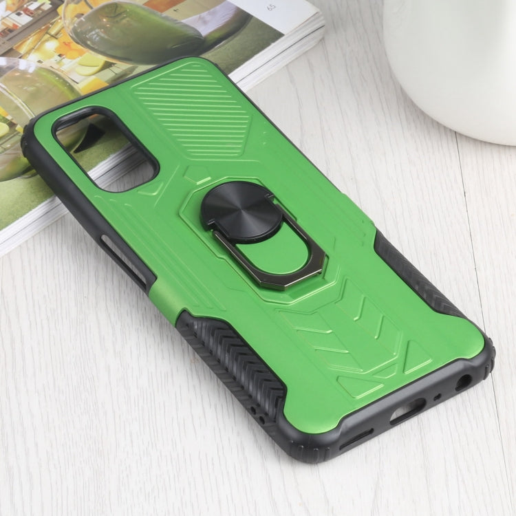 10 PCS Shield Armor PC+TPU Protective Case with 360 Degree Rotation Ring Holder For OPPO Realme Q2 / Realme V5