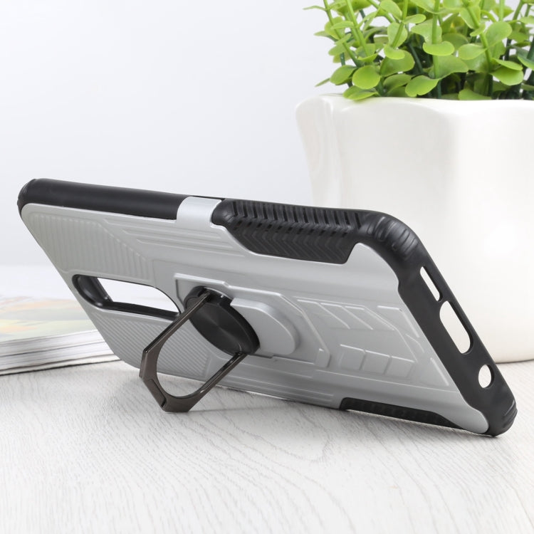 10 PCS Shield Armor PC+TPU Protective Case with 360 Degree Rotation Ring Holder For Xiaomi Redmi K30