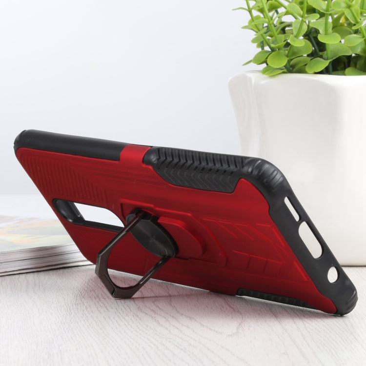 10 PCS Shield Armor PC+TPU Protective Case with 360 Degree Rotation Ring Holder For Xiaomi Redmi K30