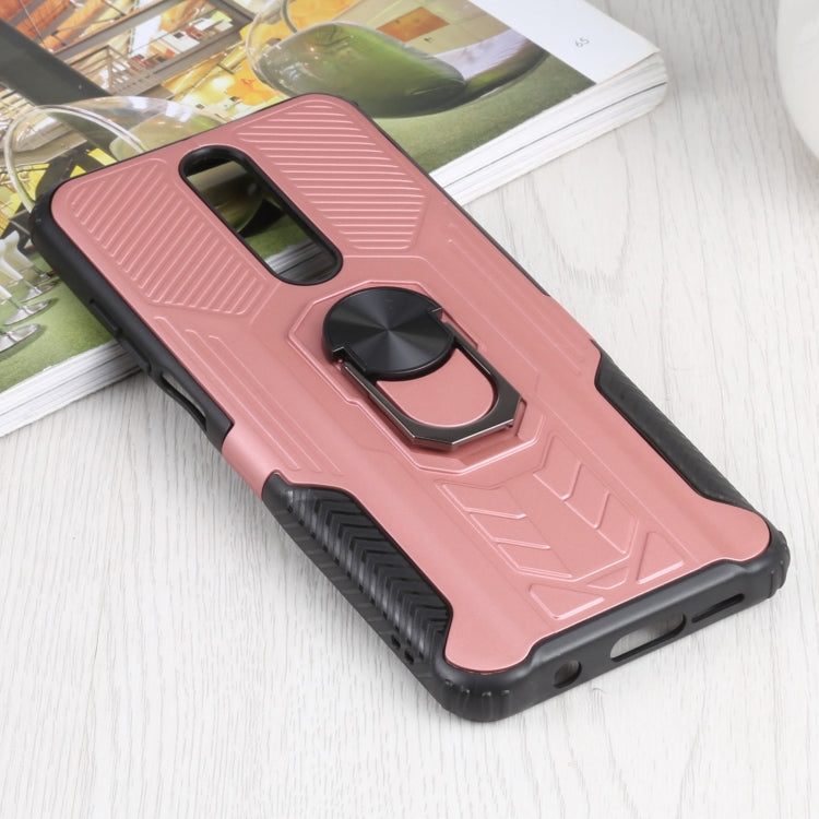 10 PCS Shield Armor PC+TPU Protective Case with 360 Degree Rotation Ring Holder For Xiaomi Redmi K30