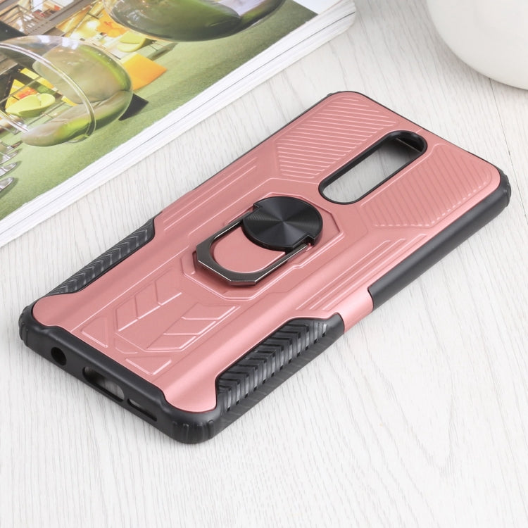 10 PCS Shield Armor PC+TPU Protective Case with 360 Degree Rotation Ring Holder For Xiaomi Redmi K30