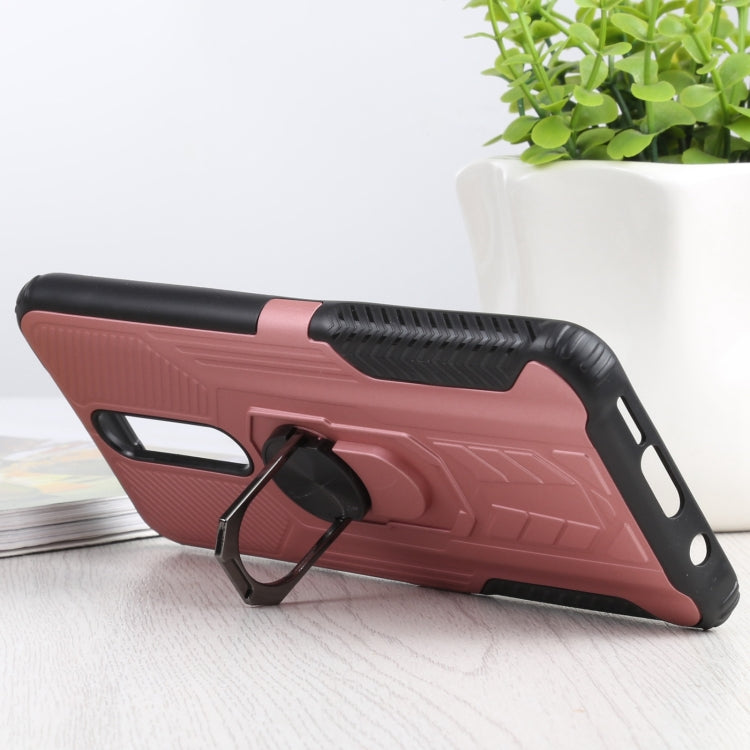 10 PCS Shield Armor PC+TPU Protective Case with 360 Degree Rotation Ring Holder For Xiaomi Redmi K30