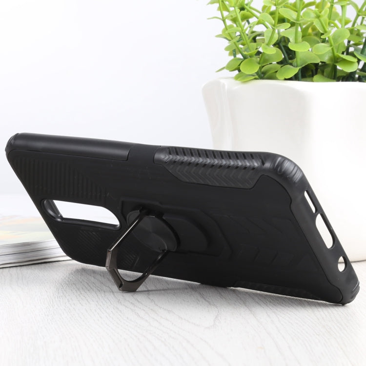 10 PCS Shield Armor PC+TPU Protective Case with 360 Degree Rotation Ring Holder For Xiaomi Redmi K30