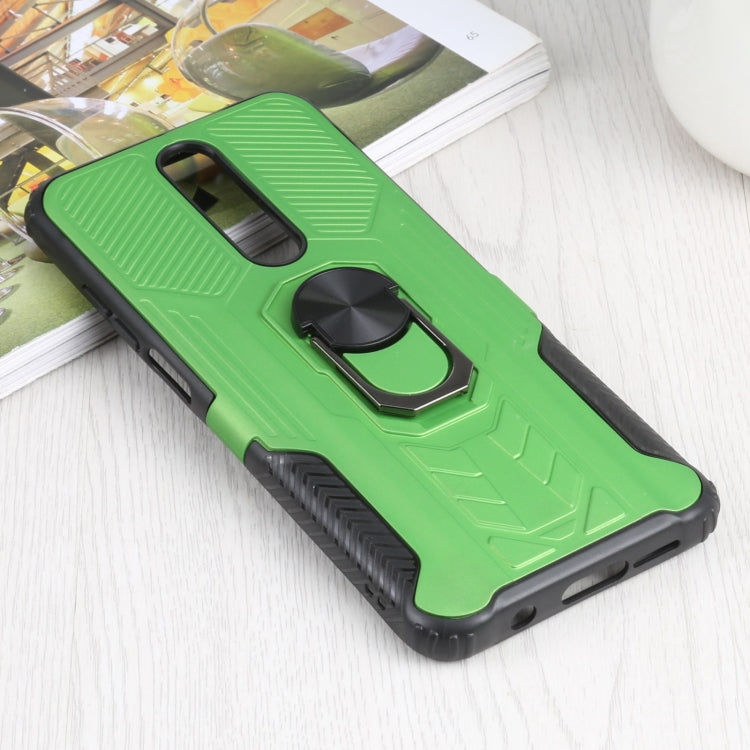 10 PCS Shield Armor PC+TPU Protective Case with 360 Degree Rotation Ring Holder For Xiaomi Redmi K30