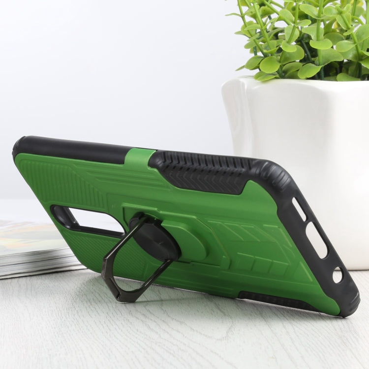 10 PCS Shield Armor PC+TPU Protective Case with 360 Degree Rotation Ring Holder For Xiaomi Redmi K30