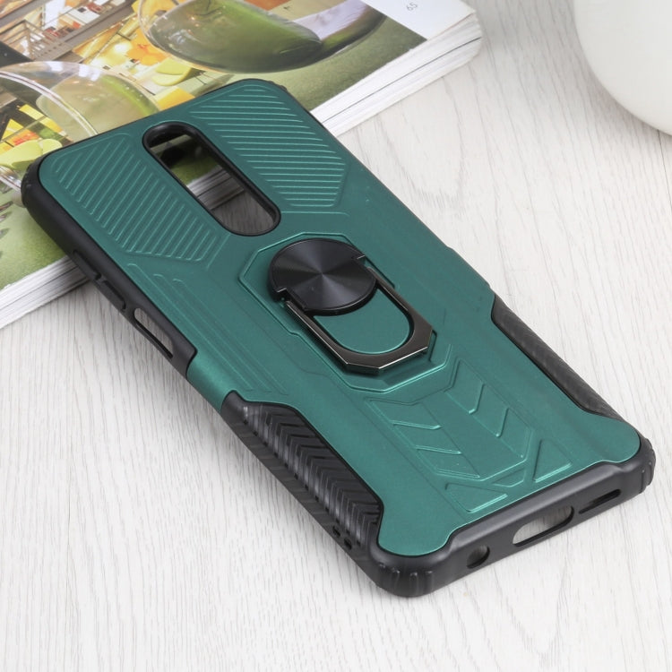 10 PCS Shield Armor PC+TPU Protective Case with 360 Degree Rotation Ring Holder For Xiaomi Redmi K30