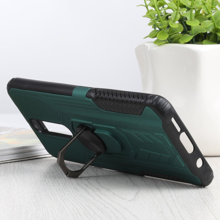 10 PCS Shield Armor PC+TPU Protective Case with 360 Degree Rotation Ring Holder For Xiaomi Redmi K30