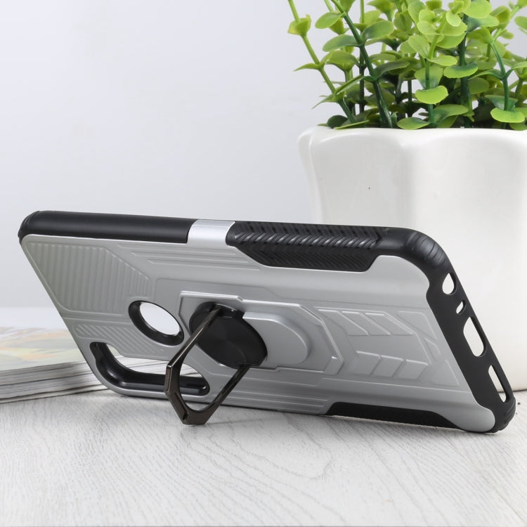 10 PCS Shield Armor PC+TPU Protective Case with 360 Degree Rotation Ring Holder For Xiaomi Redmi Note 8