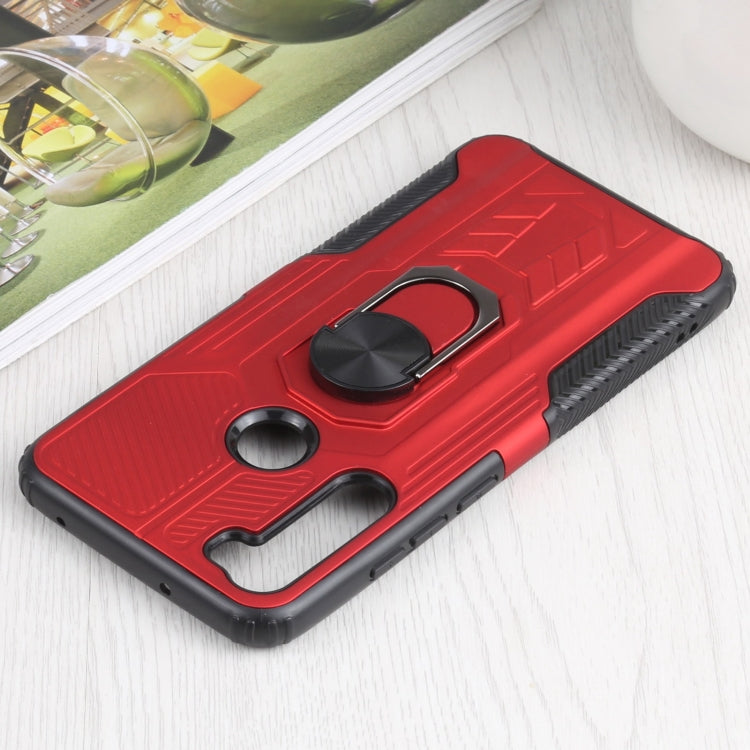 10 PCS Shield Armor PC+TPU Protective Case with 360 Degree Rotation Ring Holder For Xiaomi Redmi Note 8