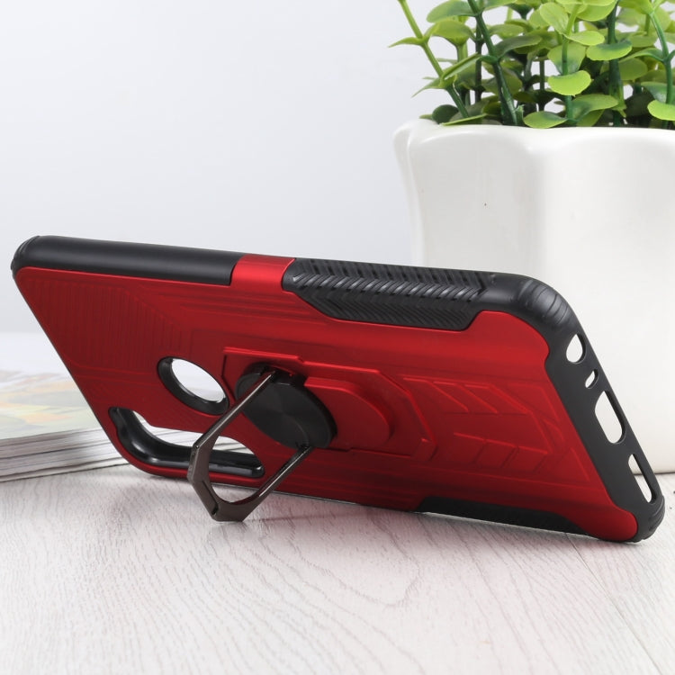 10 PCS Shield Armor PC+TPU Protective Case with 360 Degree Rotation Ring Holder For Xiaomi Redmi Note 8