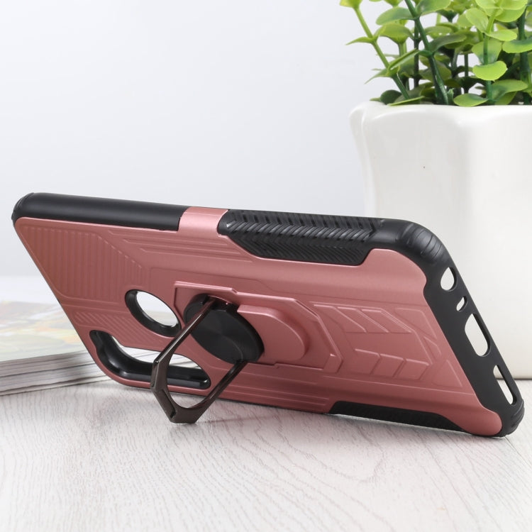 10 PCS Shield Armor PC+TPU Protective Case with 360 Degree Rotation Ring Holder For Xiaomi Redmi Note 8