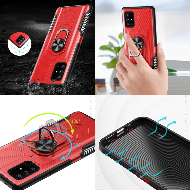 10 PCS Shield Armor PC+TPU Protective Case with 360 Degree Rotation Ring Holder For Xiaomi Redmi Note 8