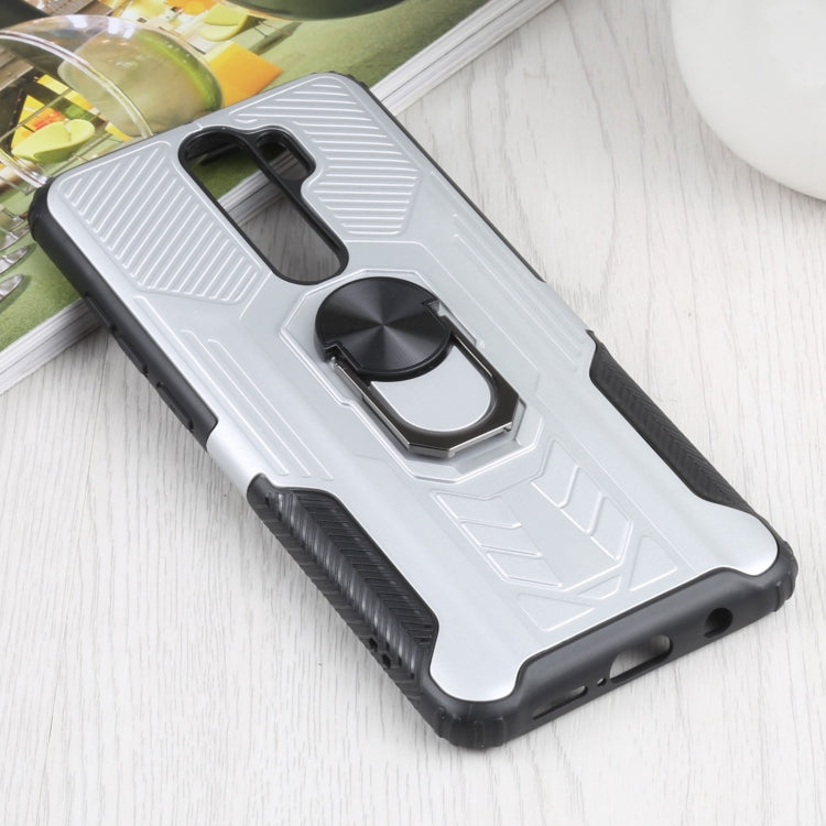 10 PCS Shield Armor PC+TPU Protective Case with 360 Degree Rotation Ring Holder For Xiaomi Redmi Note 8 Pro