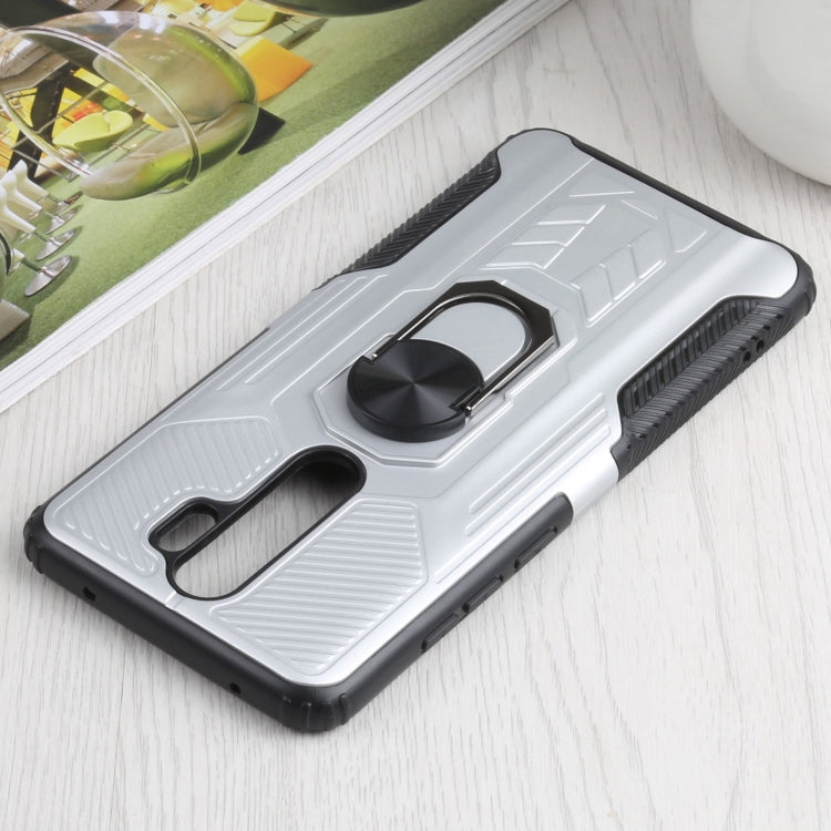 10 PCS Shield Armor PC+TPU Protective Case with 360 Degree Rotation Ring Holder For Xiaomi Redmi Note 8 Pro