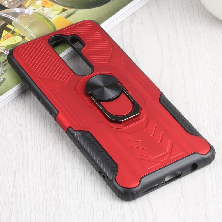 10 PCS Shield Armor PC+TPU Protective Case with 360 Degree Rotation Ring Holder For Xiaomi Redmi Note 8 Pro