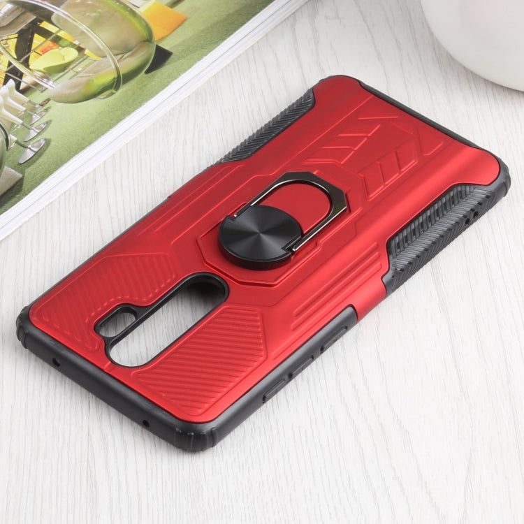 10 PCS Shield Armor PC+TPU Protective Case with 360 Degree Rotation Ring Holder For Xiaomi Redmi Note 8 Pro