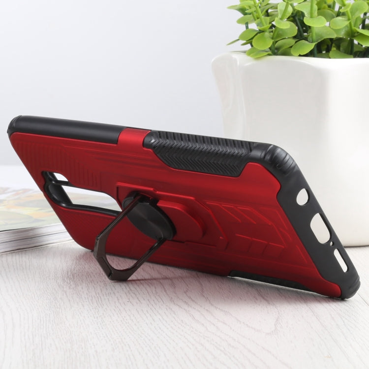 10 PCS Shield Armor PC+TPU Protective Case with 360 Degree Rotation Ring Holder For Xiaomi Redmi Note 8 Pro