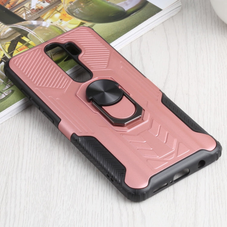 10 PCS Shield Armor PC+TPU Protective Case with 360 Degree Rotation Ring Holder For Xiaomi Redmi Note 8 Pro