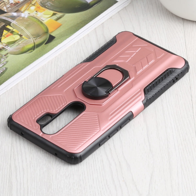 10 PCS Shield Armor PC+TPU Protective Case with 360 Degree Rotation Ring Holder For Xiaomi Redmi Note 8 Pro